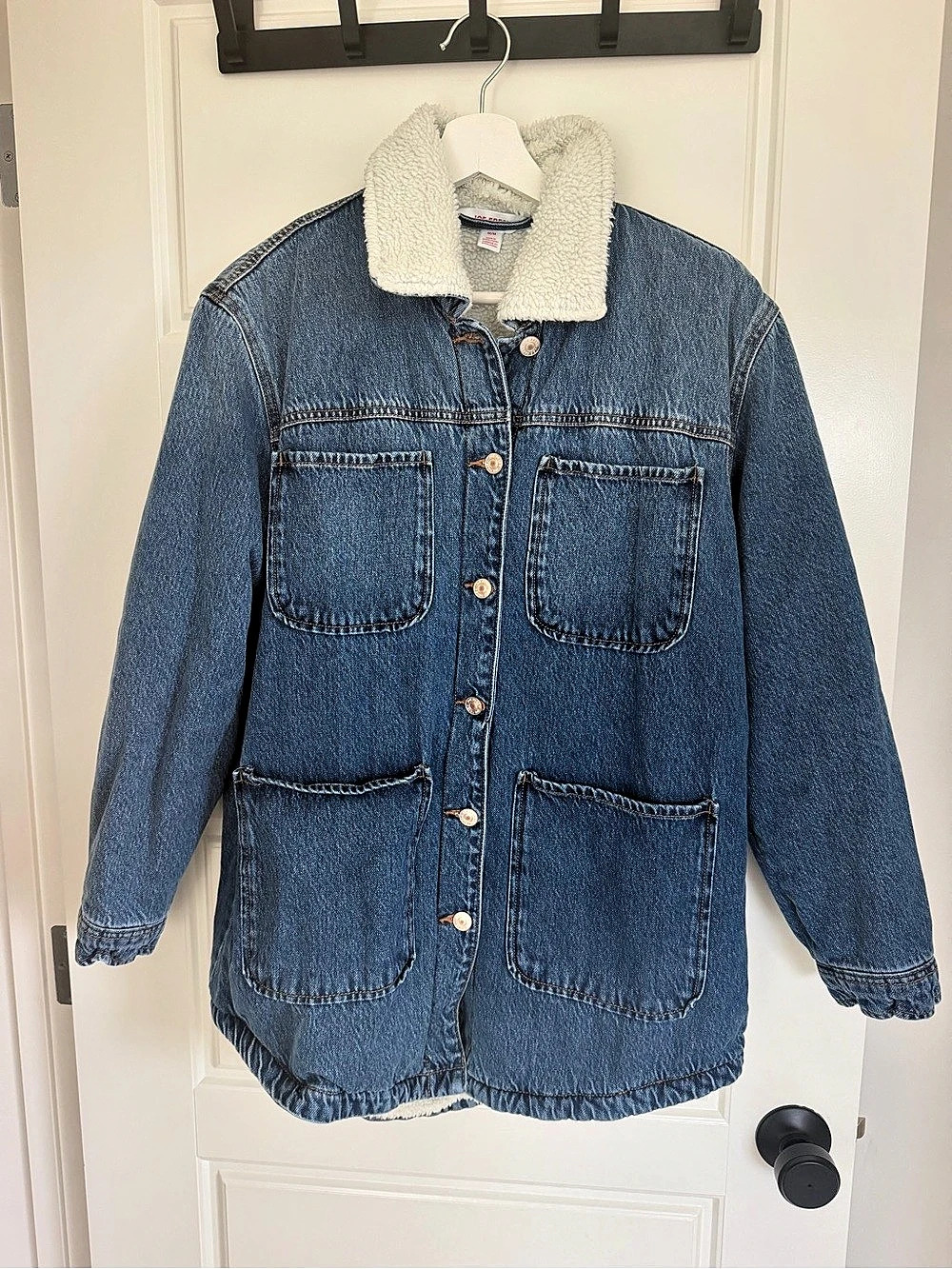 Joe Fresh Sherpa Collar Denim Trucker Jacket